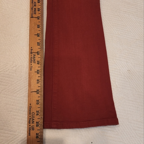 NWT Frame Red Cropped Bootcut Jeans Women's Size 24 - Picture 14 of 15